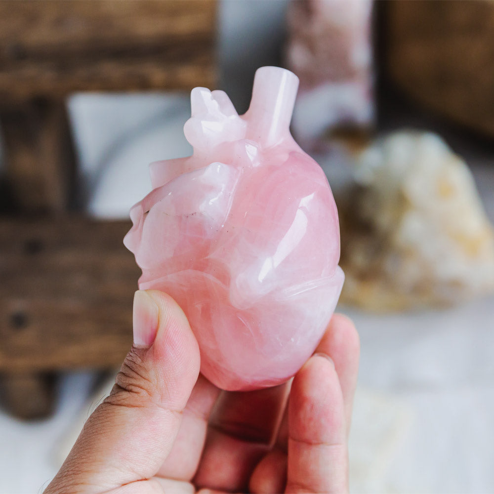 Rose Quartz Human Heart