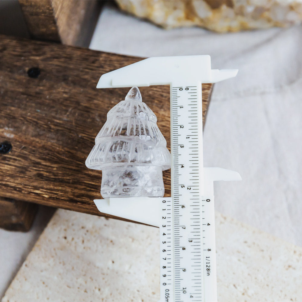 Clear Quartz Christmas Tree