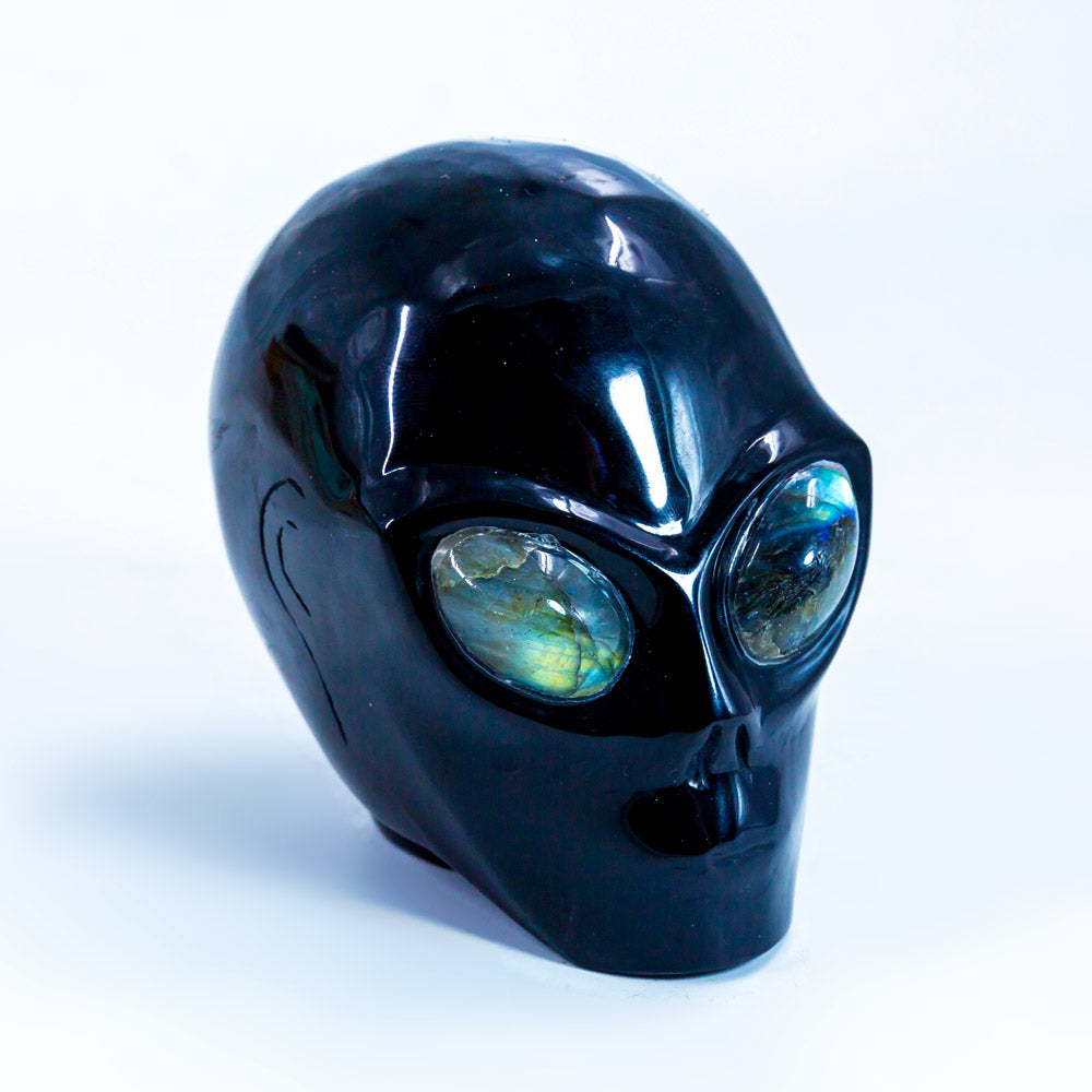 Alien Skull With Labradorite Eyes