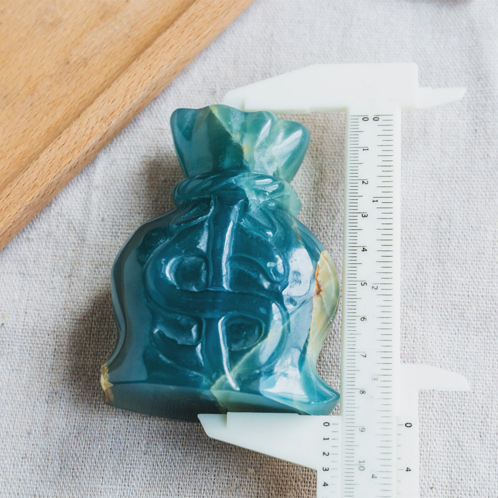 Blue Onyx Money Bag