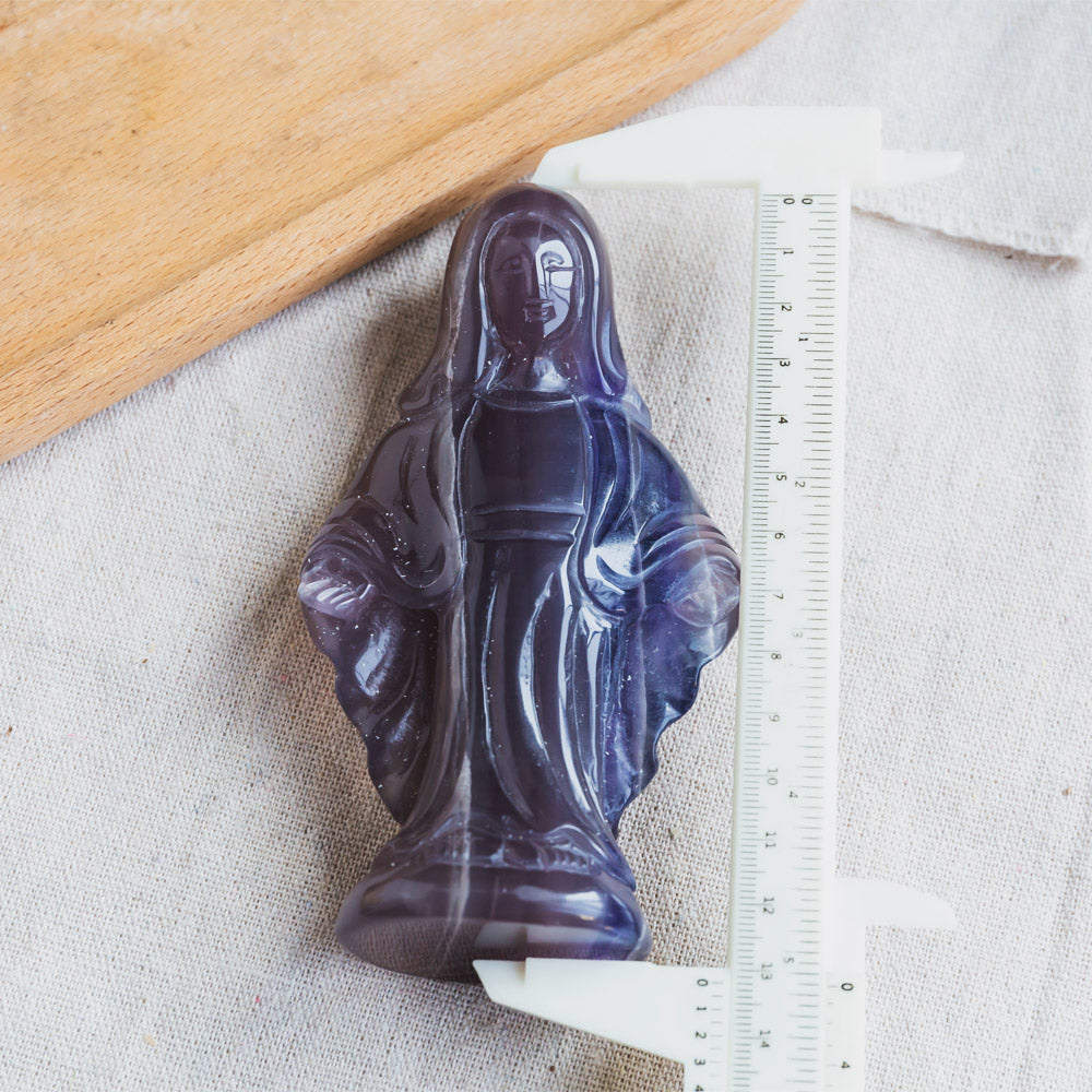 Fluorite Virgin Mary