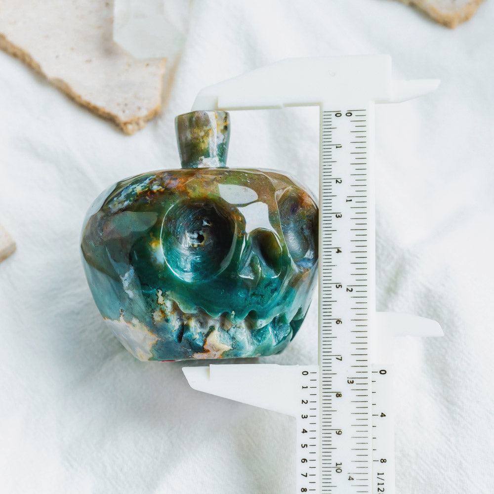 Ocean Jasper Apple Skull