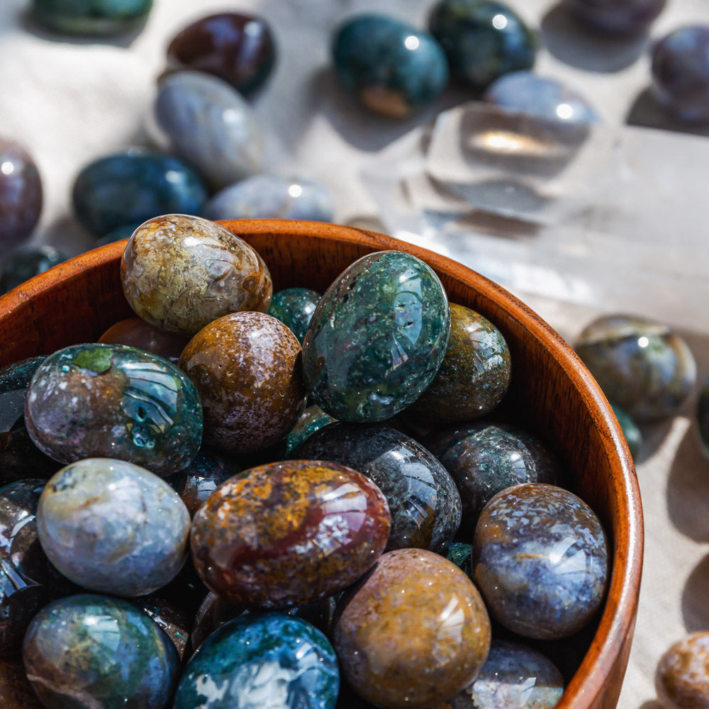 Ocean Jasper Tumbled Stone