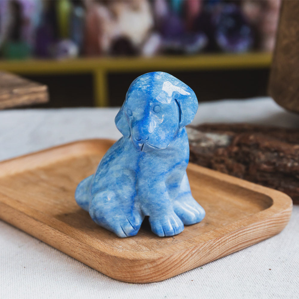 Blue Aventurine Dog