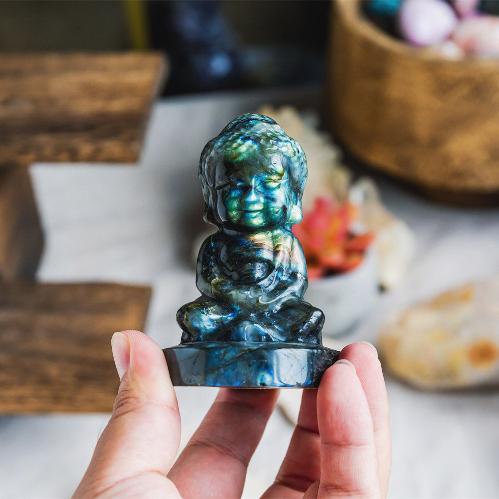 Labradorite Baby Buddha