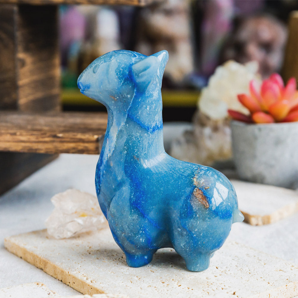 Blue Aventurine Llama