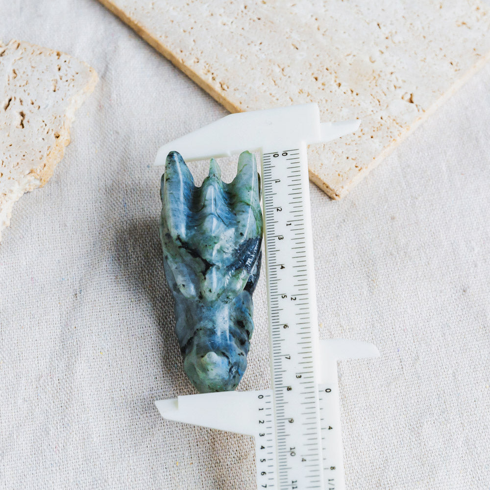 Labradorite Dragon Head