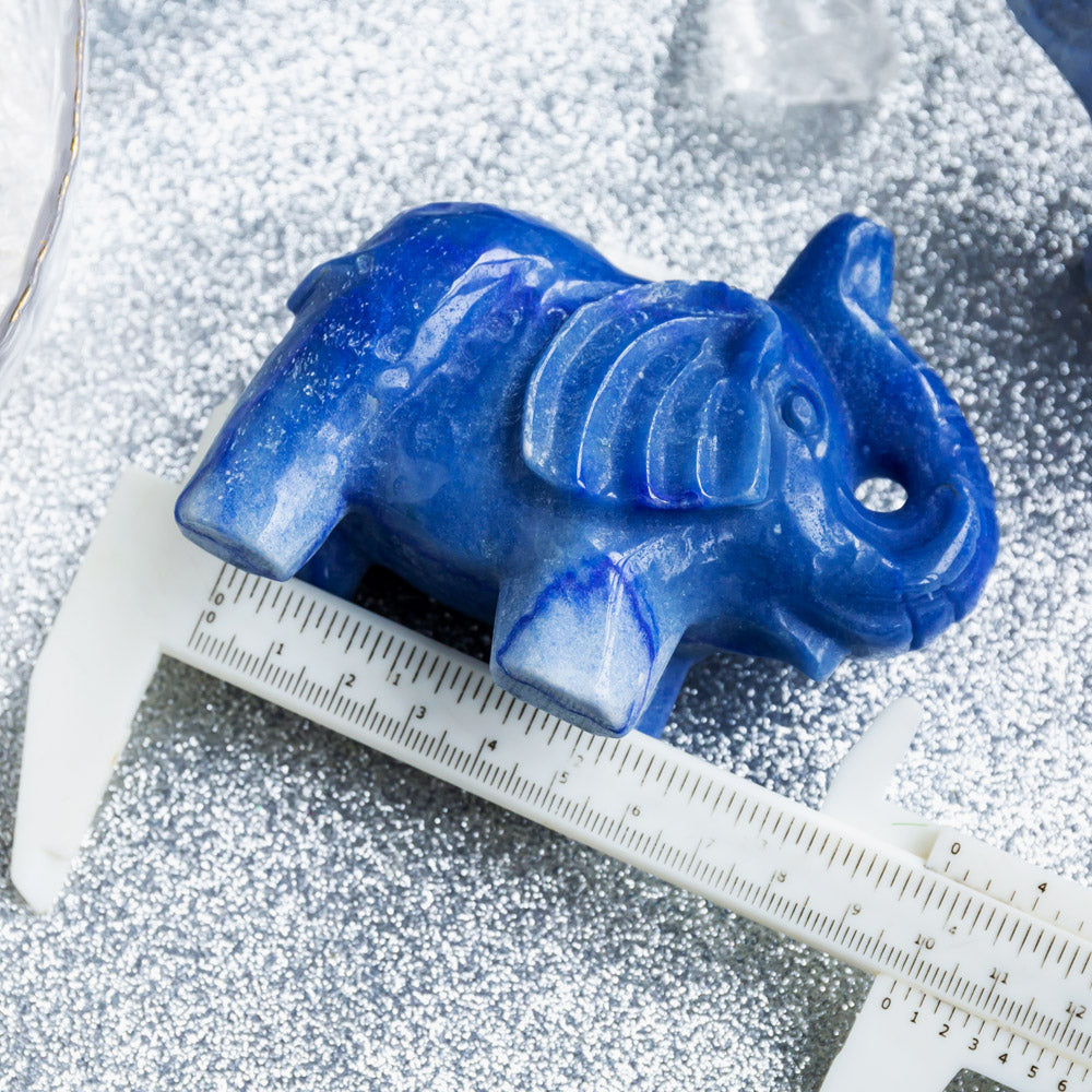 Blue Aventurine Elephant