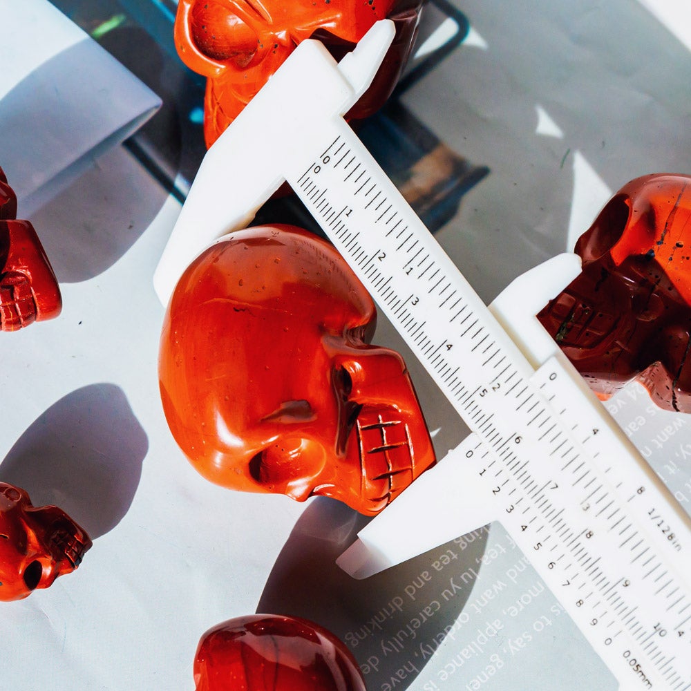 2" Red Jasper Skull