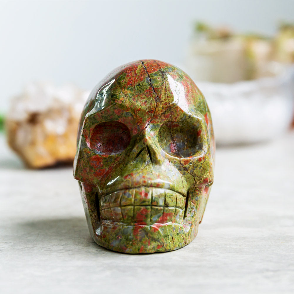 Unakite Skull