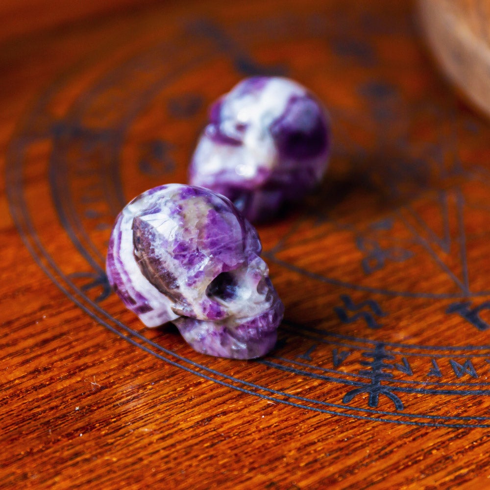 1" Dream Amethyst Skull