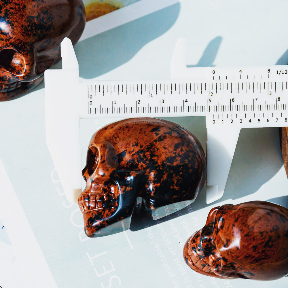 2" Mahogany Obsidian Skull