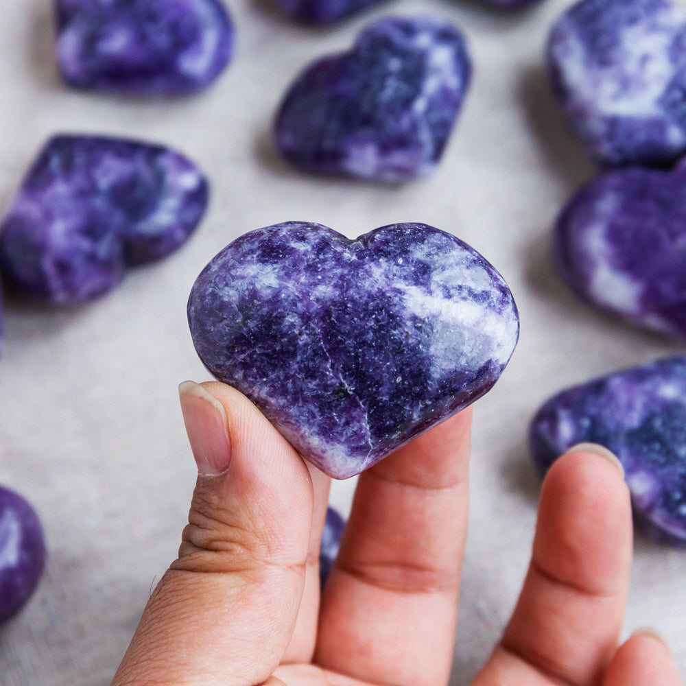 Lepidolite Heart