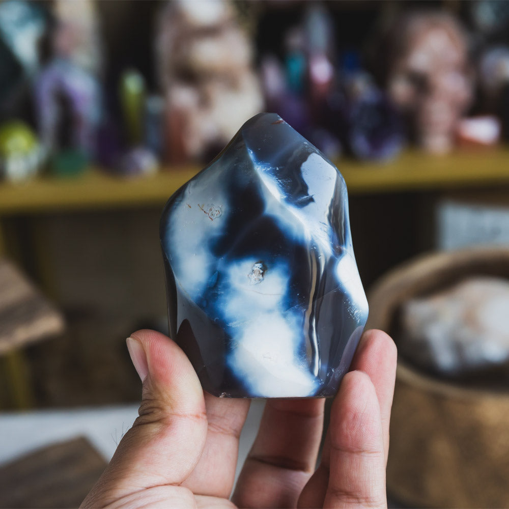 Orca Agate Flame