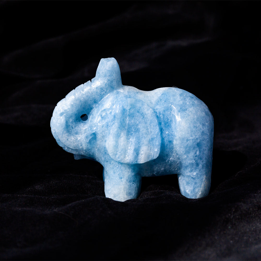 Blue Calcite Elephant