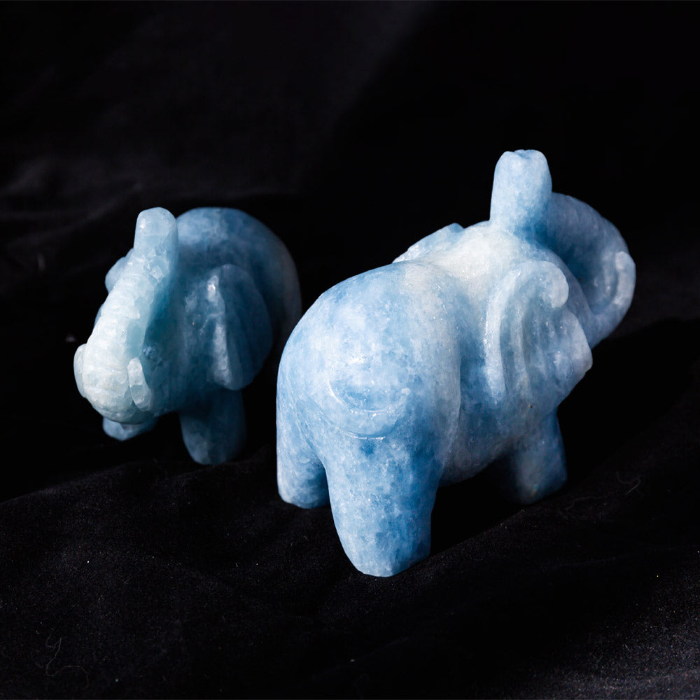 Blue Calcite Elephant