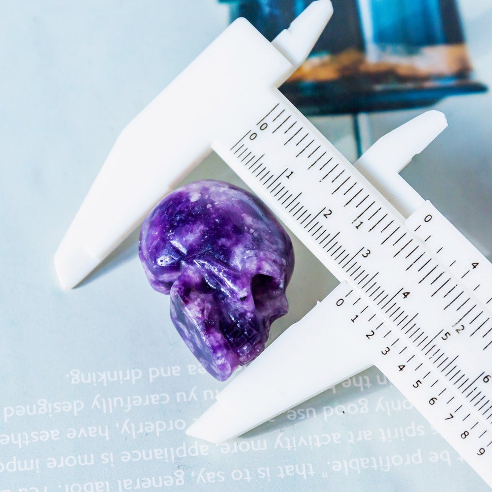 1" Lepidolite Skull