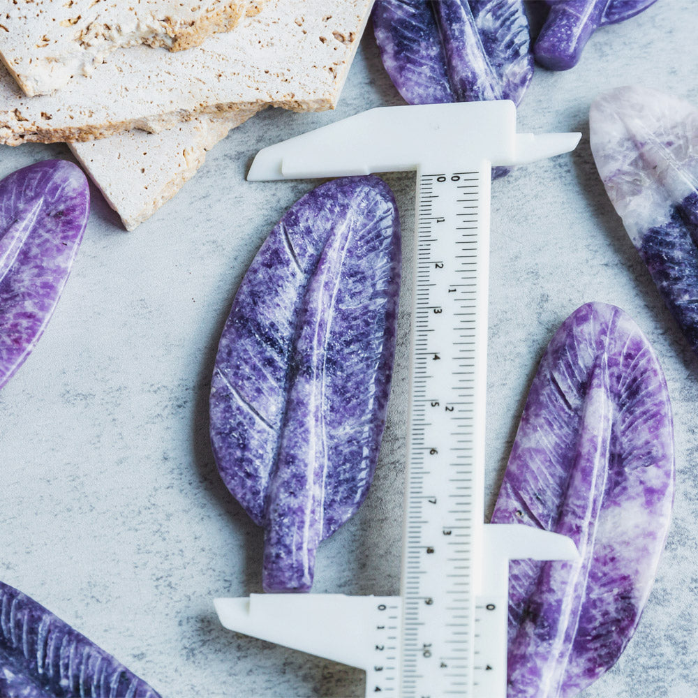 Lepidolite Feather