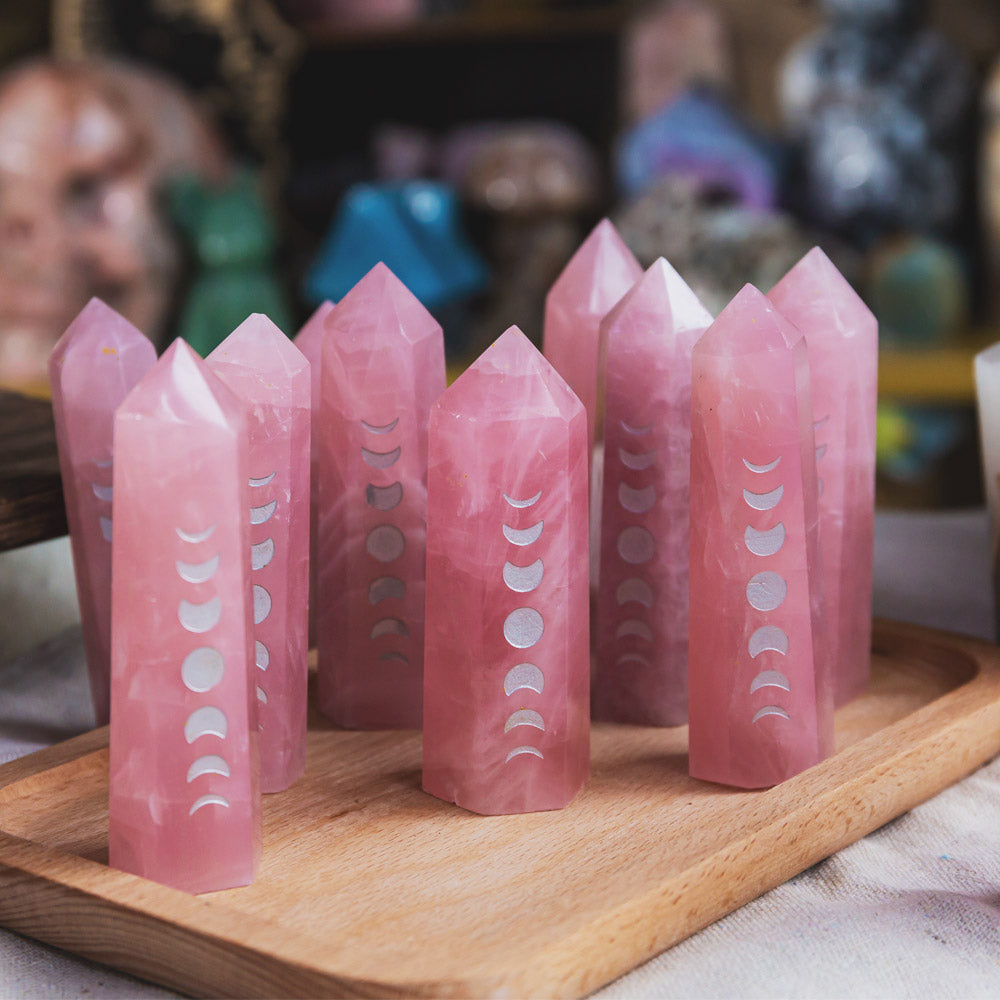 Rose Quartz With Phase Point