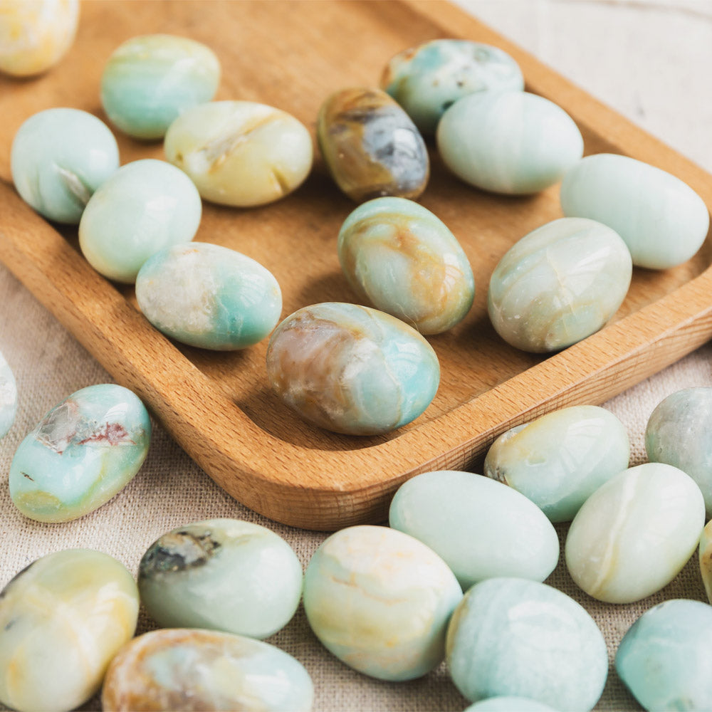 Blue Sky Opal Tumbled Stone