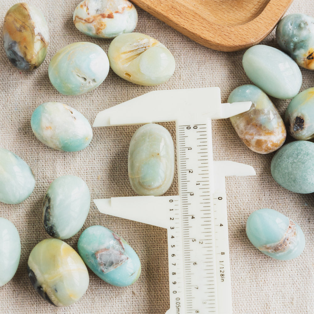 Blue Sky Opal Tumbled Stone