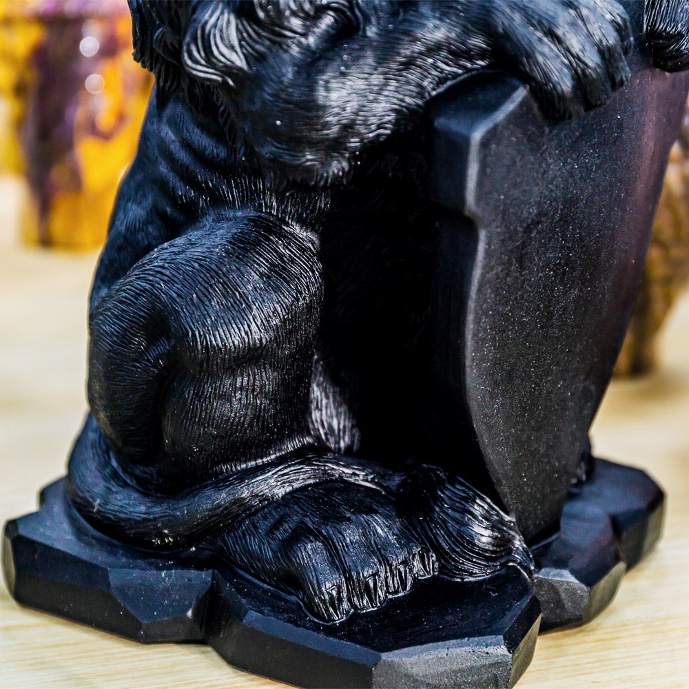 Obsidian Lion With Shield