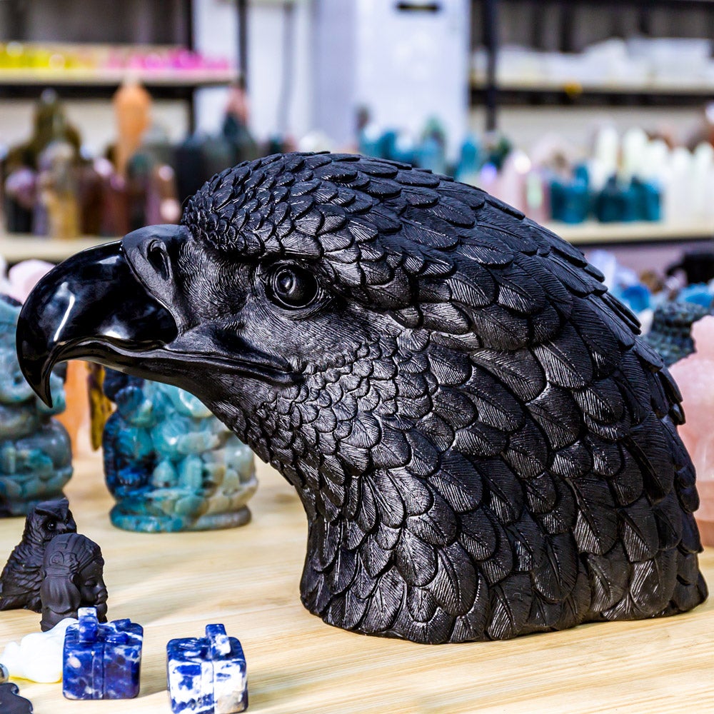 Obsidian Eagle Head