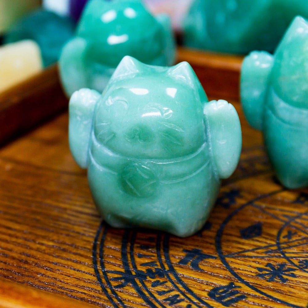 Aventurine fortune cat