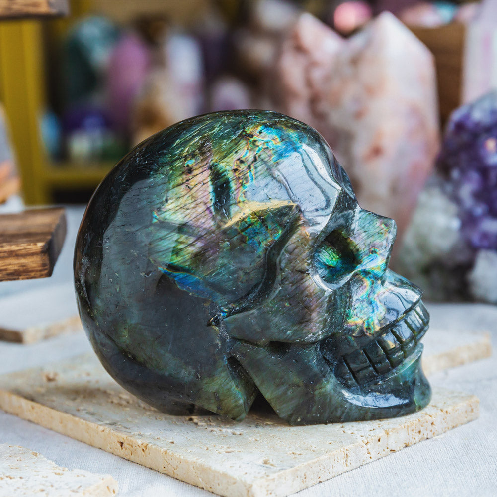 Labradorite Skull