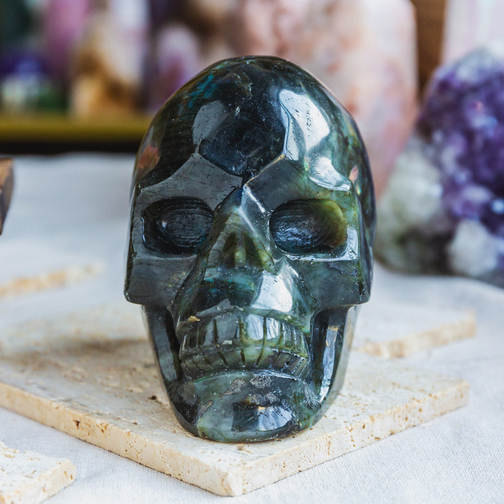 Labradorite Skull