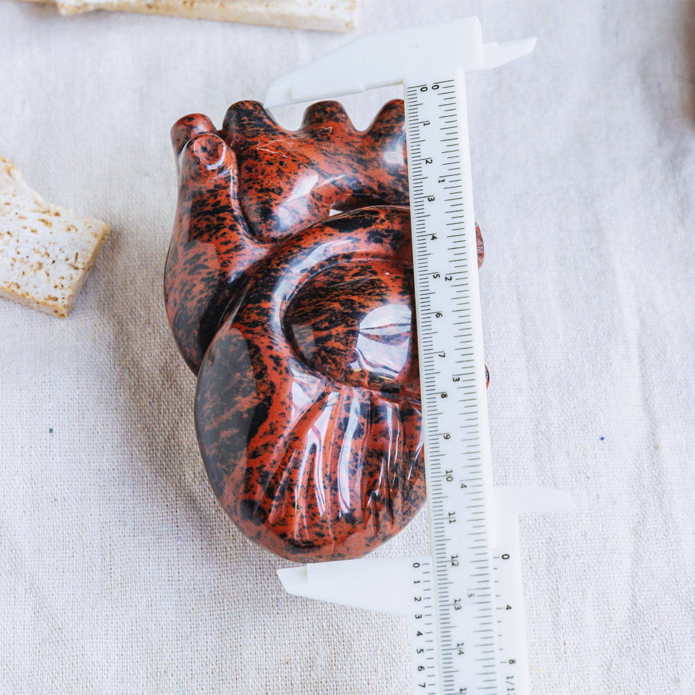 Mahogany Obsidian Human Heart