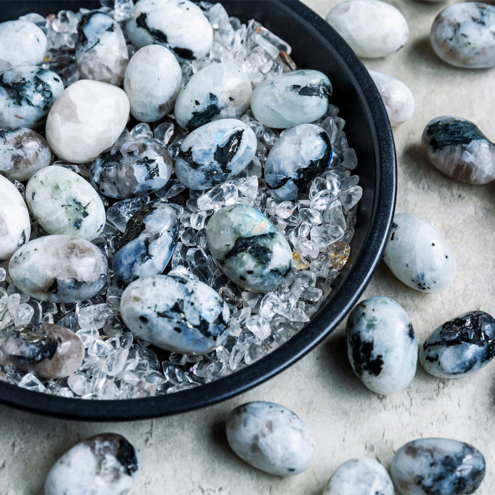 Rainbow MoonStone Tumbled Stone