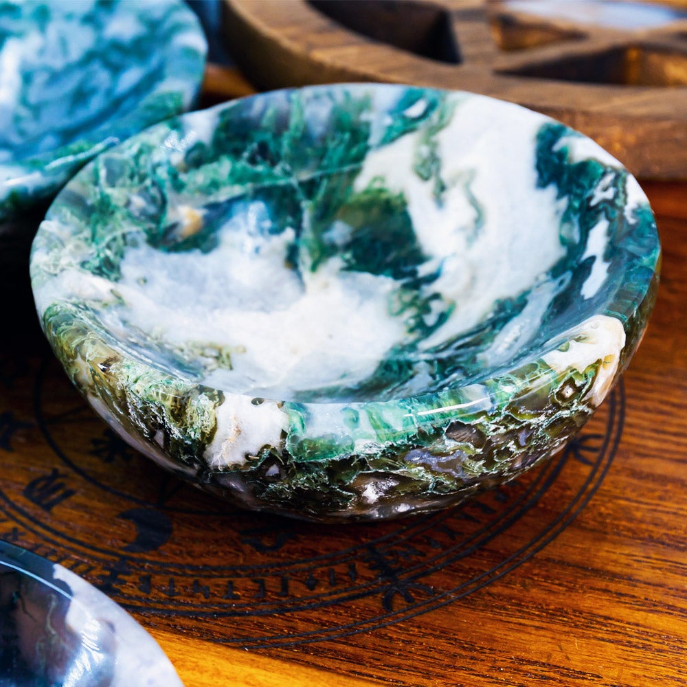 Moss Agate Bowl