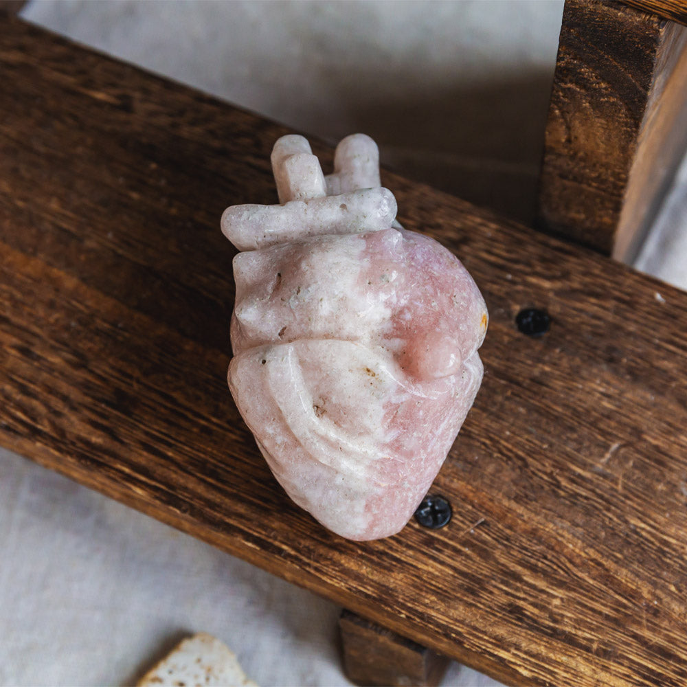 Pink Amethyst Human Heart