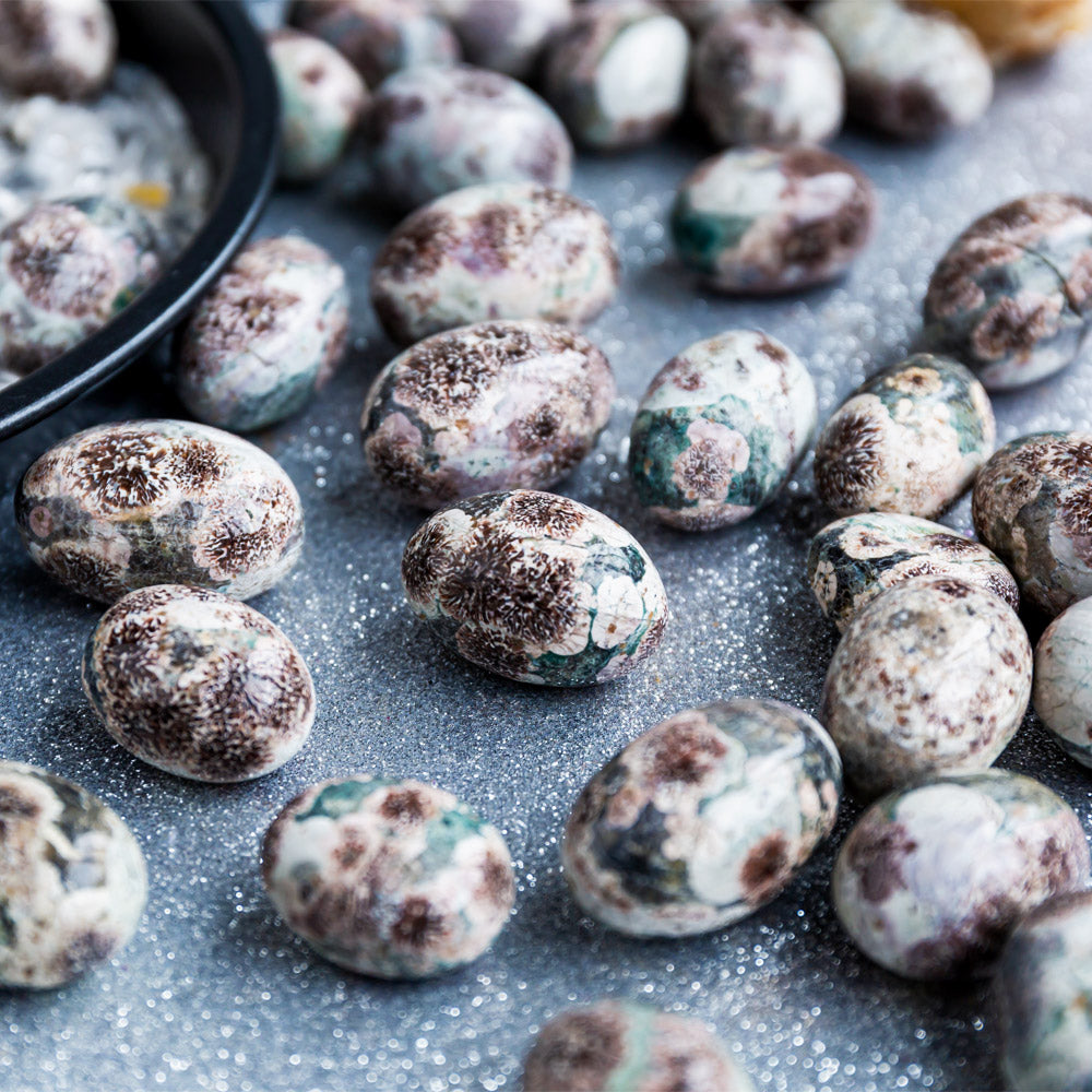 Russia Flower Agate Tumbled Stone