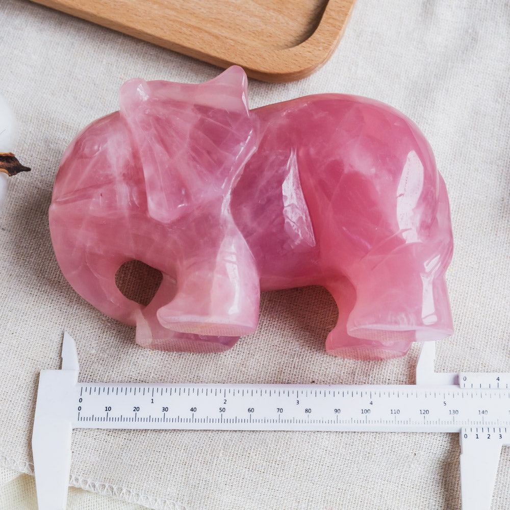 Rose Quartz Elephant