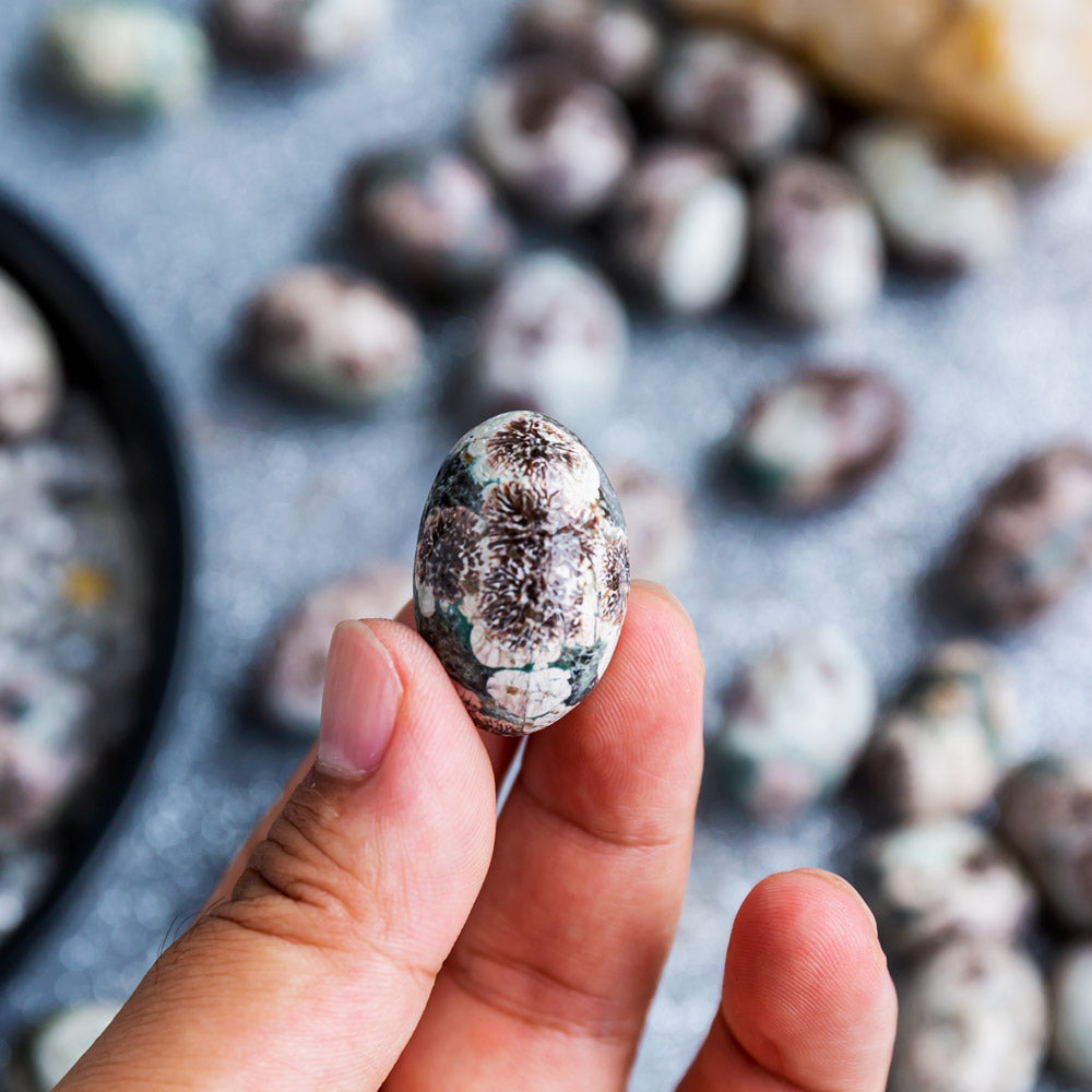 Russia Flower Agate Tumbled Stone