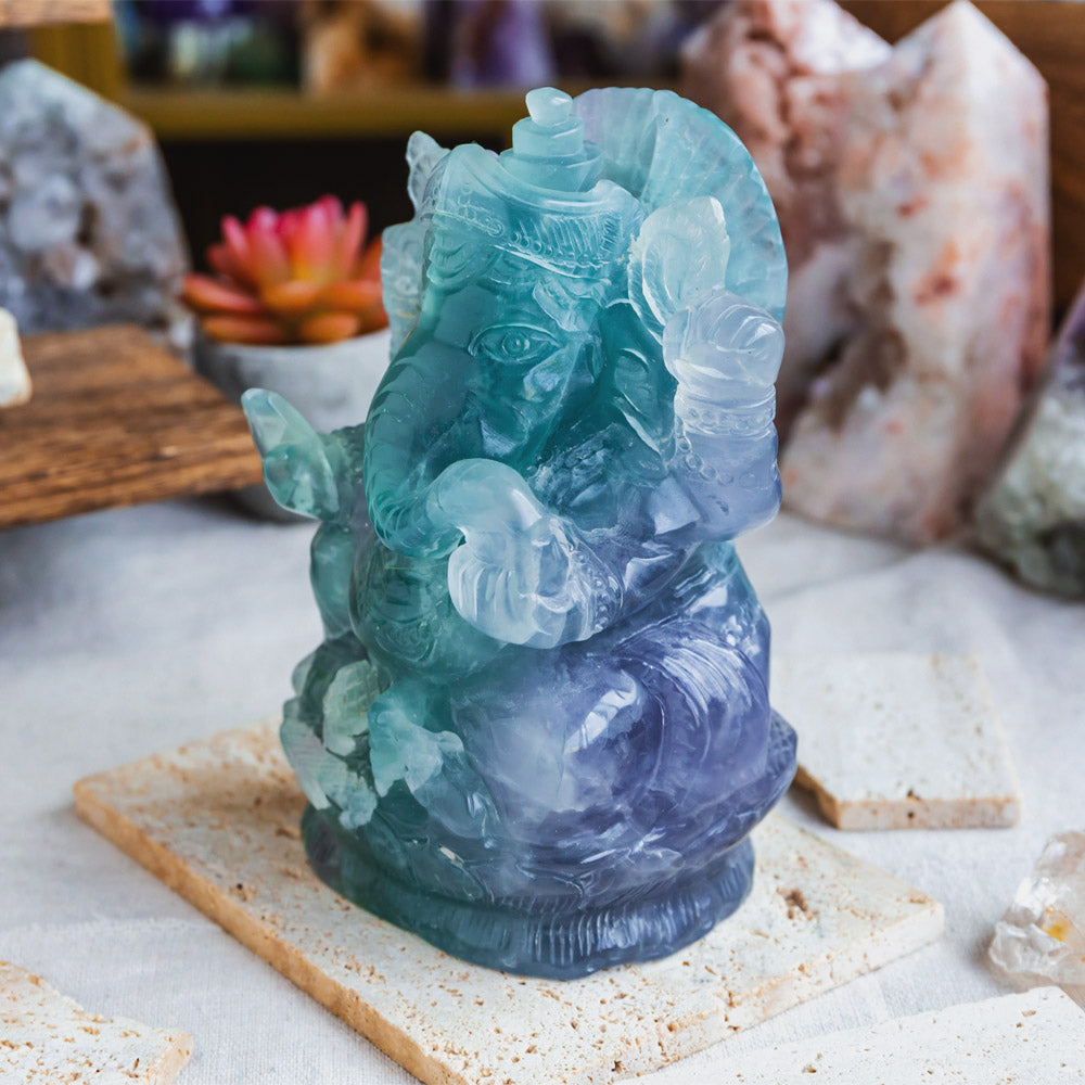 Fluorite Ganesha