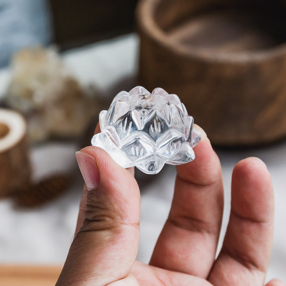 Clear Quartz Lotus Flower