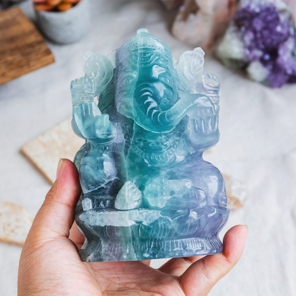 Fluorite Ganesha