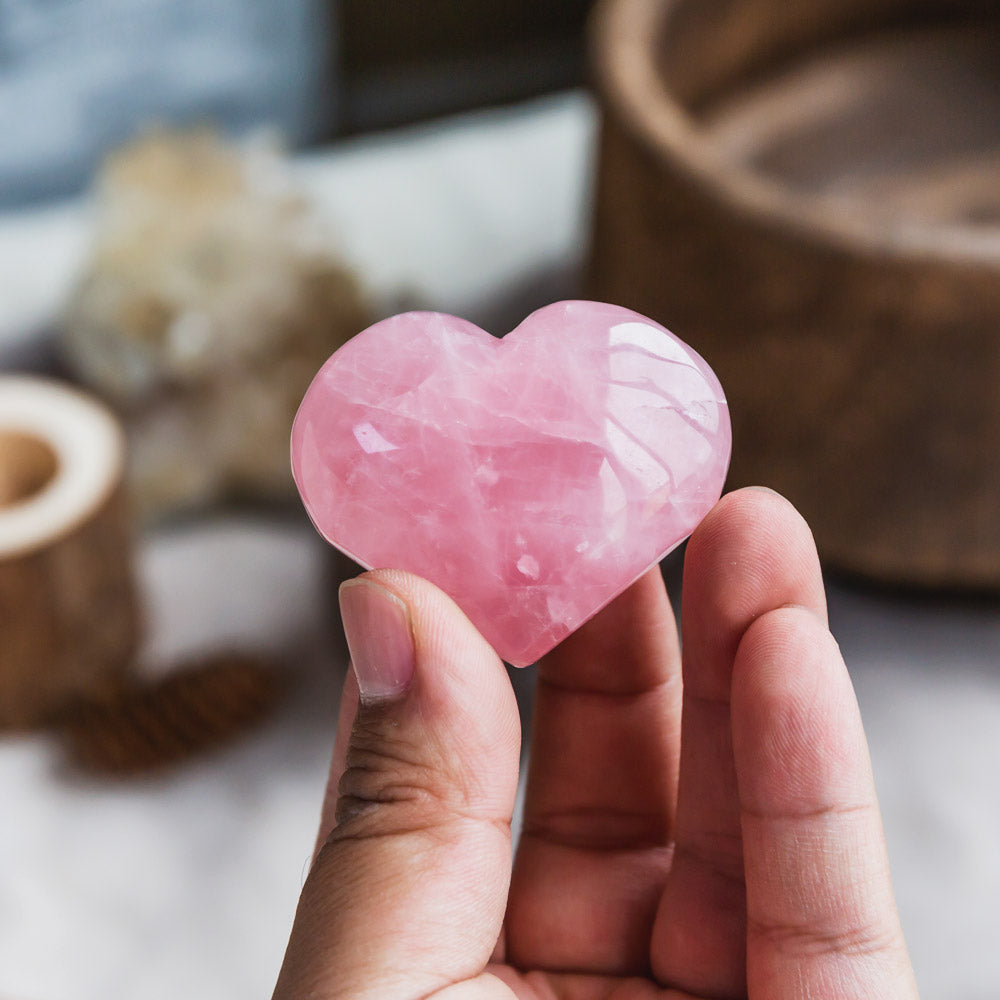 Rose Quartz Heart