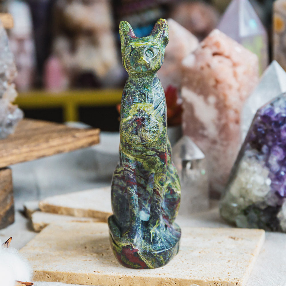 Dragon Blood Stone Egypt Cat