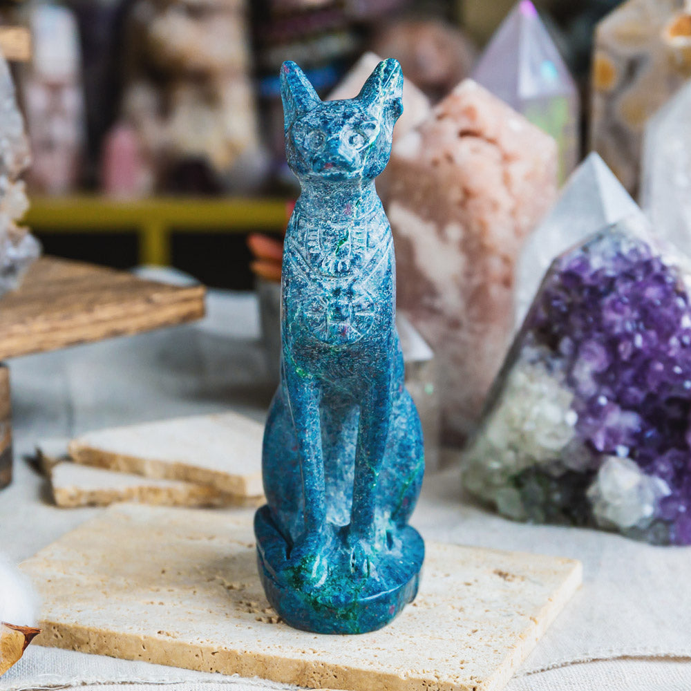 Ruby in Kyanite Egypt Cat