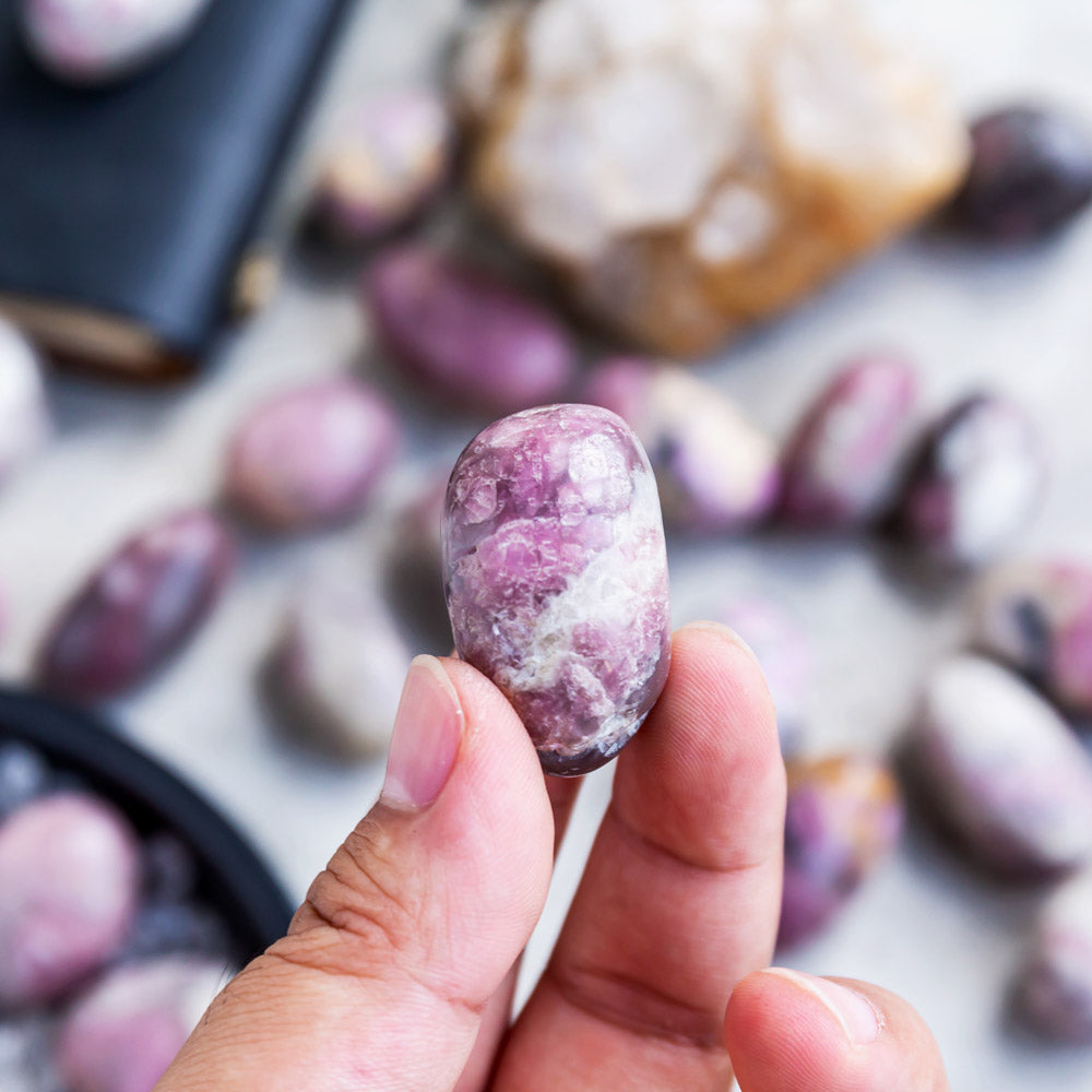 Pink Tourmaline Tumbled Stone