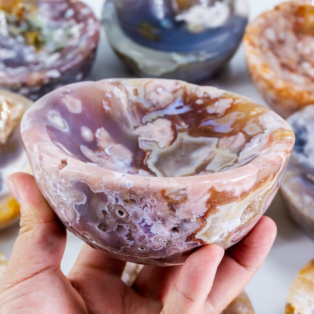 Flower Agate Bowl