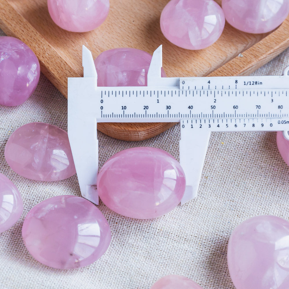 Rose Quartz Palm Stone