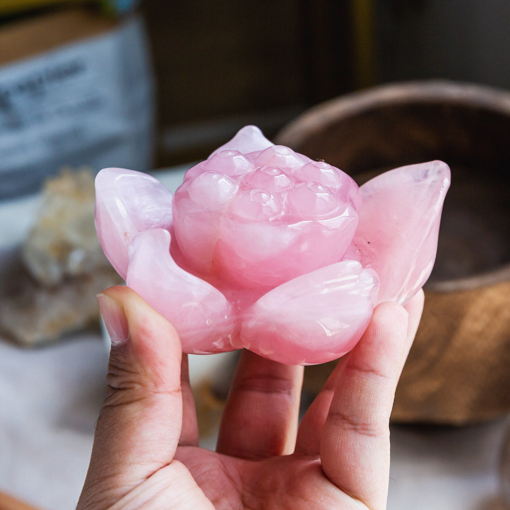 Rose Quartz Lotus