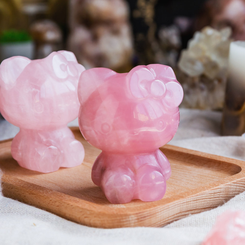 Rose Quartz Hello Kitty