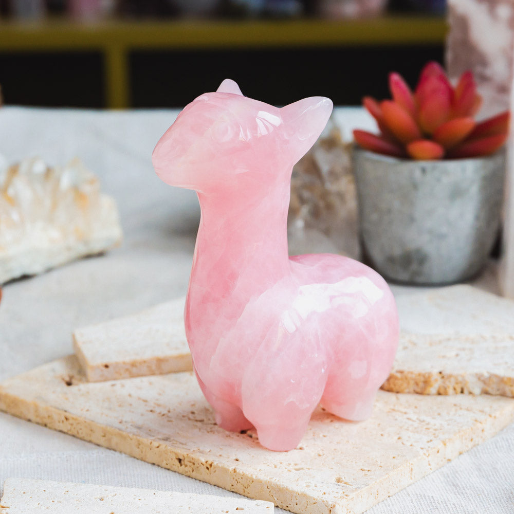 Rose Quartz Llama