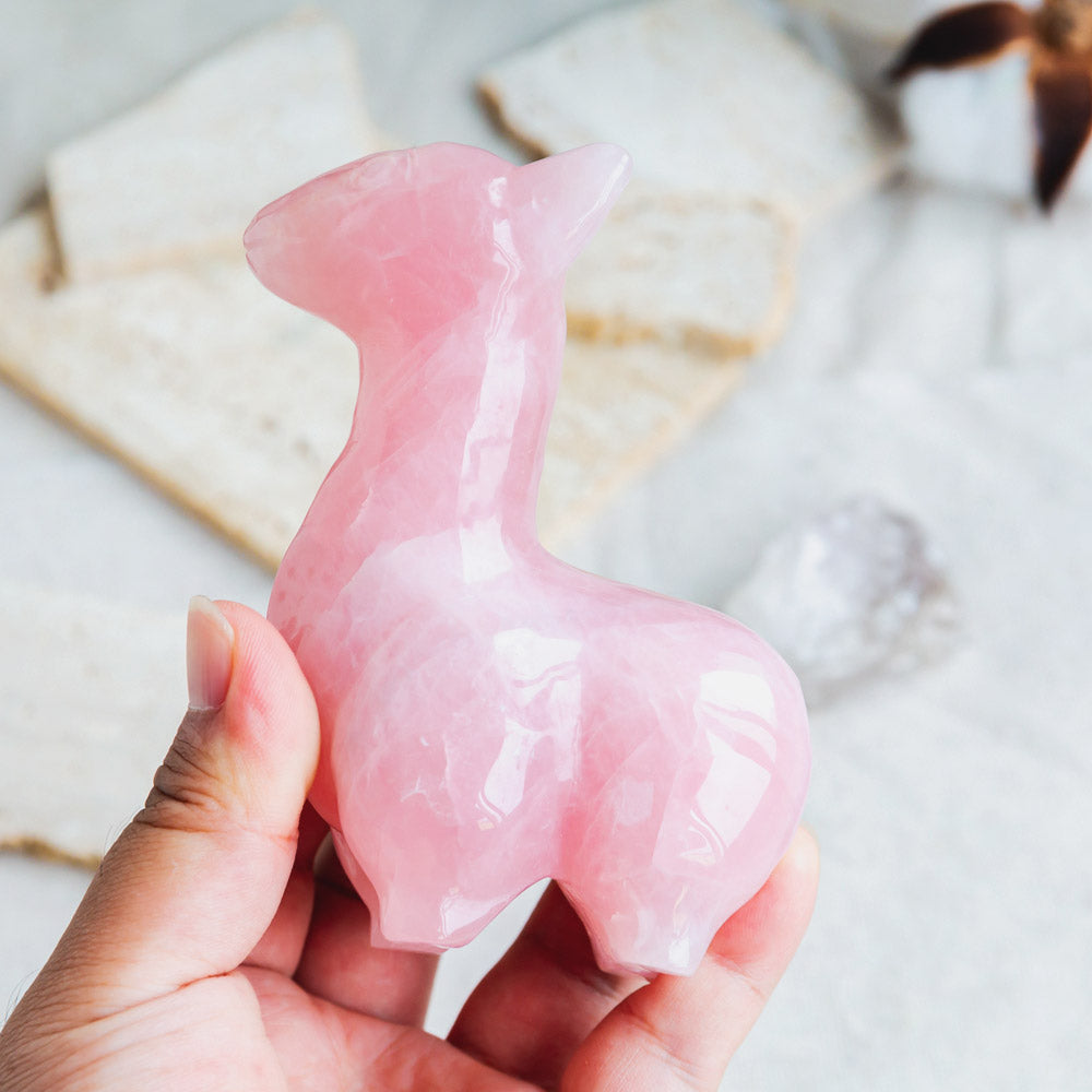 Rose Quartz Llama